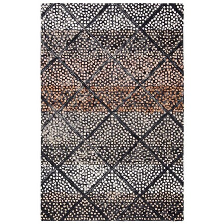 Safavieh 8 x 10 ft. Trace Hand Tufted & Transitional Rectangle RugNavy & Ivory TRC513N-8